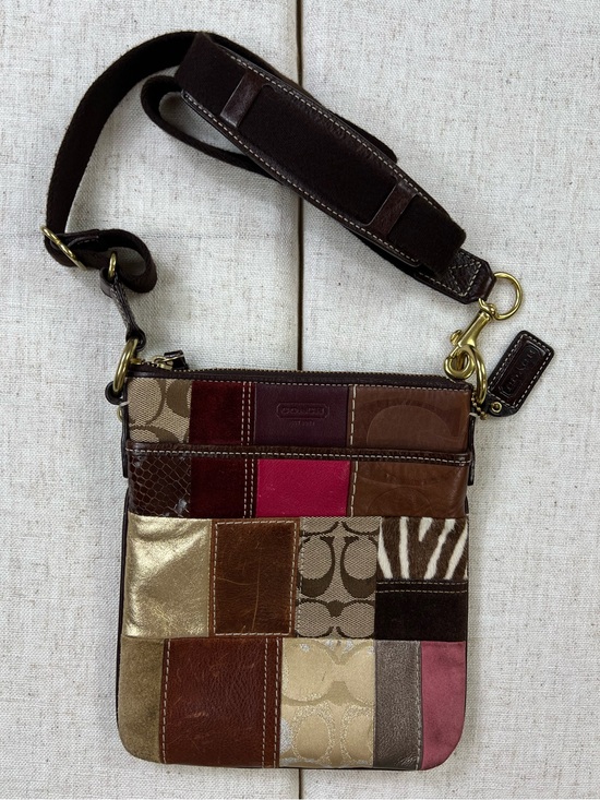 Coach Handbags - Coach Vintage Y2K Patchwork Signature C Multi-Texture Crossbody Bag H0693-10439